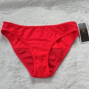 SherryDC Red Bikini Bottom Period Swimwear Size Small New With Tags